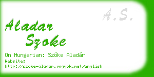 aladar szoke business card
